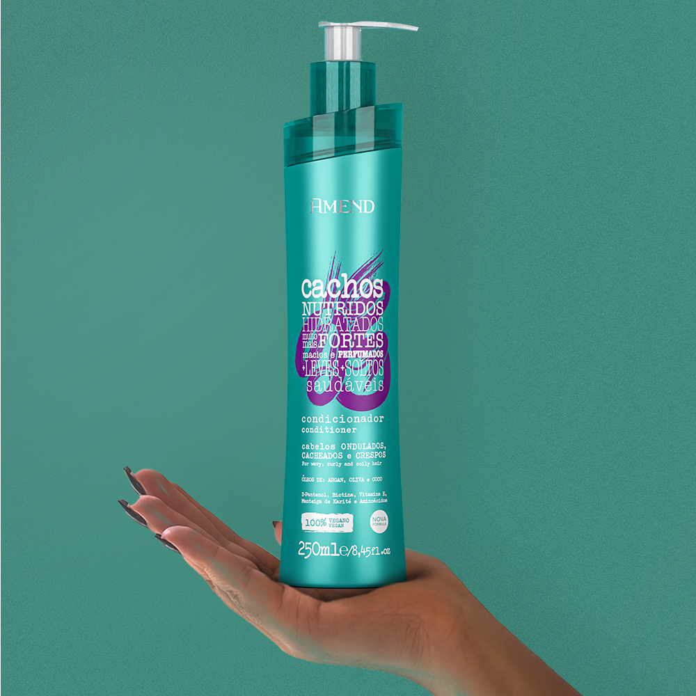 Condicionador para Cabelos Cacheados Amend Cachos 250ml